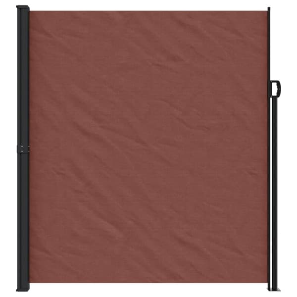 vidaXL Uttrekkbar sidemarkise brun 220x300 cm