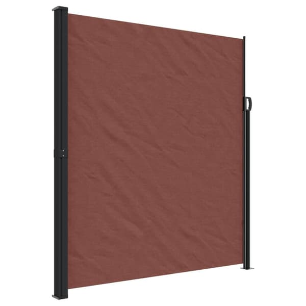 vidaXL Uttrekkbar sidemarkise brun 220x300 cm