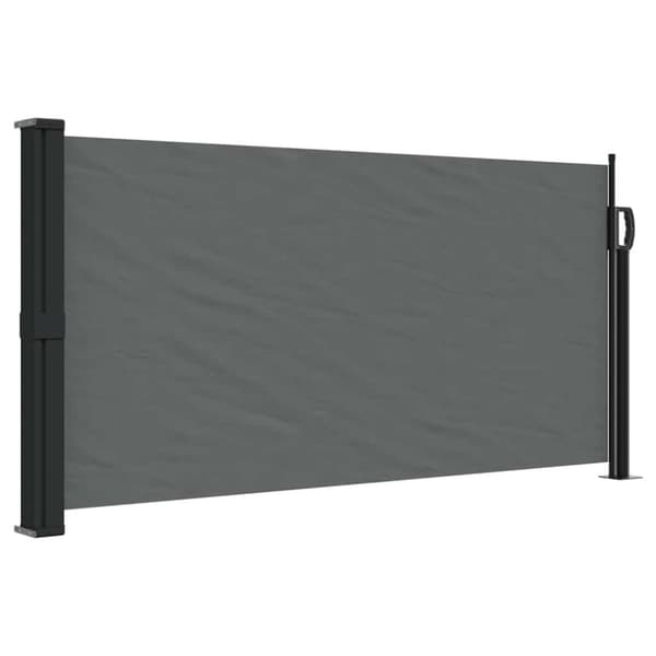 vidaXL Sisäänvedettävä sivumarkiisi antrasiitti 100x500 cm