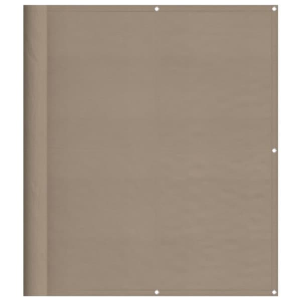 vidaXL Parvekesuoja taupe 120x1000 cm 100% Oxford polyesteri