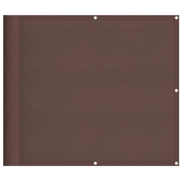 vidaXL altanafskærmning 90x700 cm 100 % polyester brun