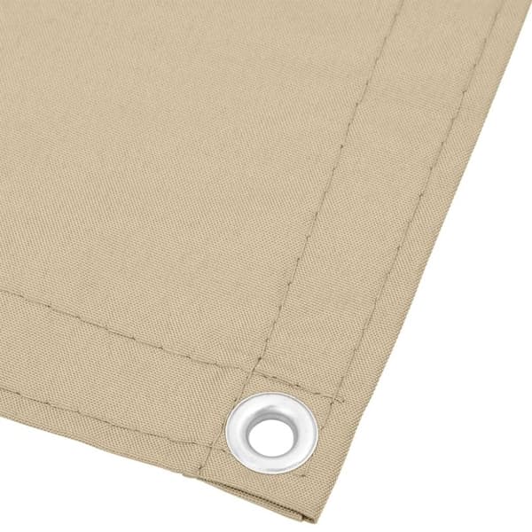 vidaXL Balkongskjerm beige 120x1000 cm 100% polyester oxford