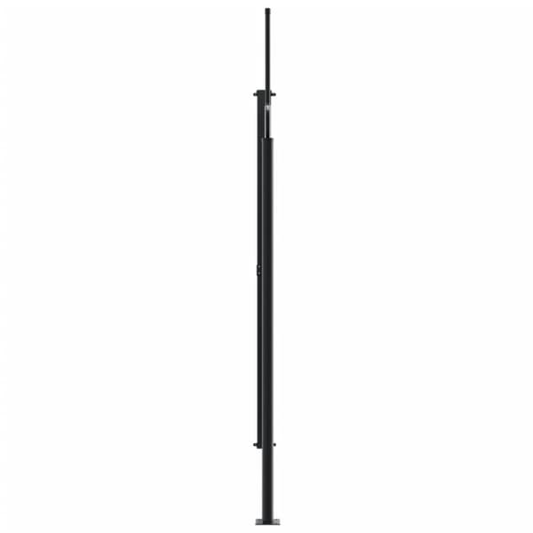 vidaXL Infällbar sidomarkis 220x600 cm röd