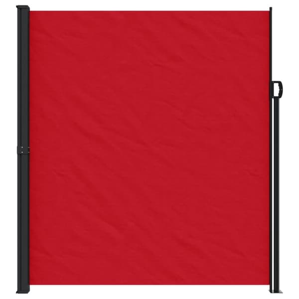 vidaXL Infällbar sidomarkis 220x600 cm röd