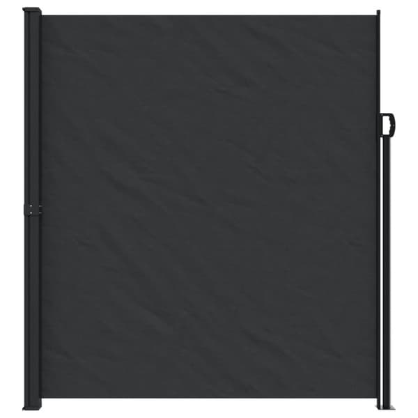 vidaXL sidemarkise 220x500 cm sammenrullelig sort
