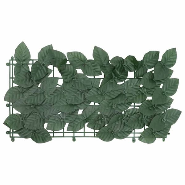vidaXL altanafskærmning 200x75 cm mørkegrønne blade