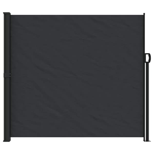 vidaXL Sisäänvedettävä sivumarkiisi musta 180x600 cm