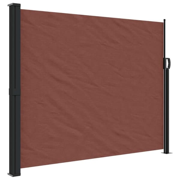 vidaXL sidemarkise 160x600 cm sammenrullelig brun