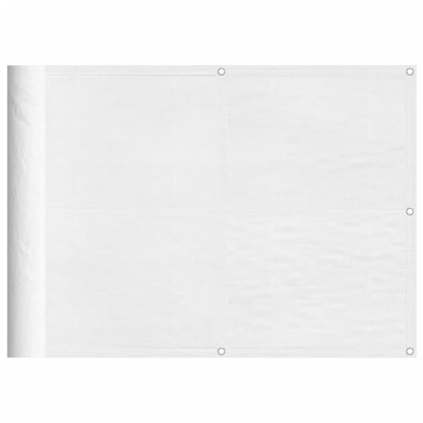 vidaXL altanafskærmning 75x800 cm 100 % polyester hvid