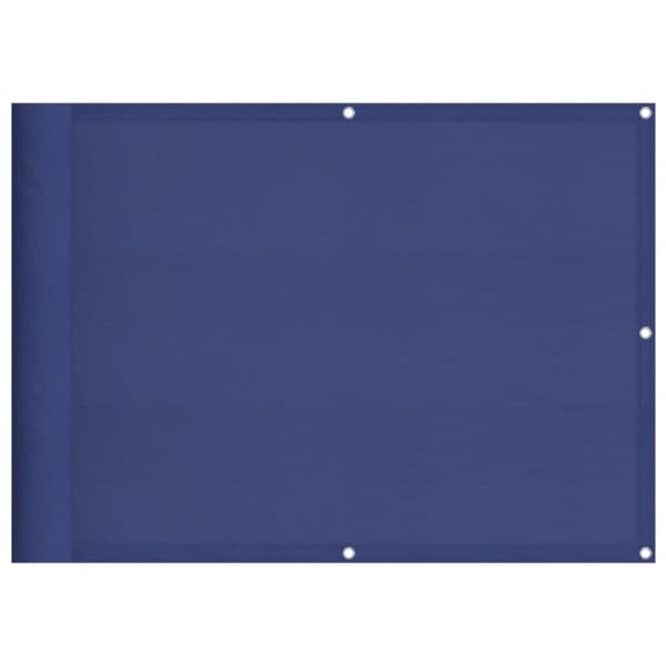 vidaXL Balkongskjerm blå 75x700 cm 100% polyester oxford