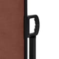 Miniatyrbilde 9 av 11: vidaXL Uttrekkbar sidemarkise brun 160x500 cm