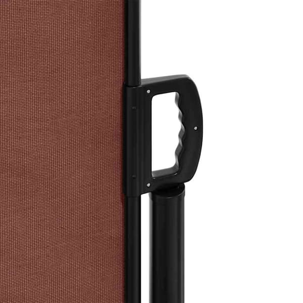 vidaXL Uttrekkbar sidemarkise brun 160x500 cm