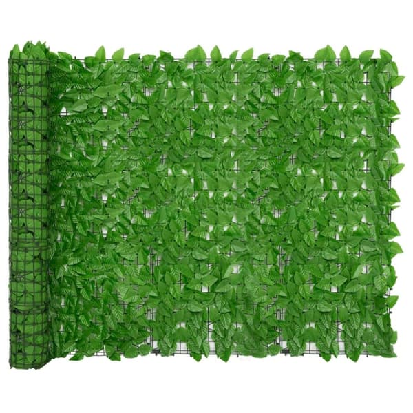 vidaXL Insynsskydd gröna blad 300x150 cm