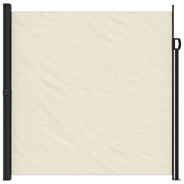 vidaXL Uttrekkbar sidemarkise kremhvit 200x300 cm