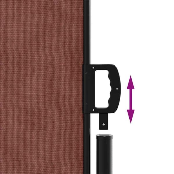vidaXL Uttrekkbar sidemarkise brun 160x300 cm