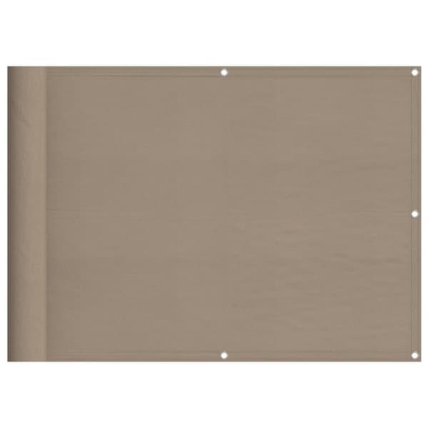 vidaXL altanafskærmning 75x1000 cm 100 % polyester gråbrun