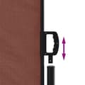 Miniatyrbilde 4 av 8: vidaXL Uttrekkbar sidemarkise brun 180x500 cm