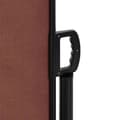Miniatyrbilde 6 av 8: vidaXL Uttrekkbar sidemarkise brun 180x500 cm