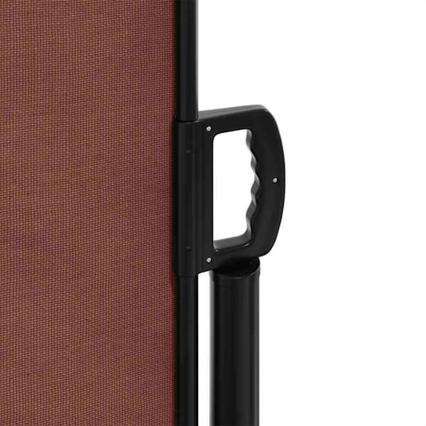 vidaXL Uttrekkbar sidemarkise brun 180x500 cm