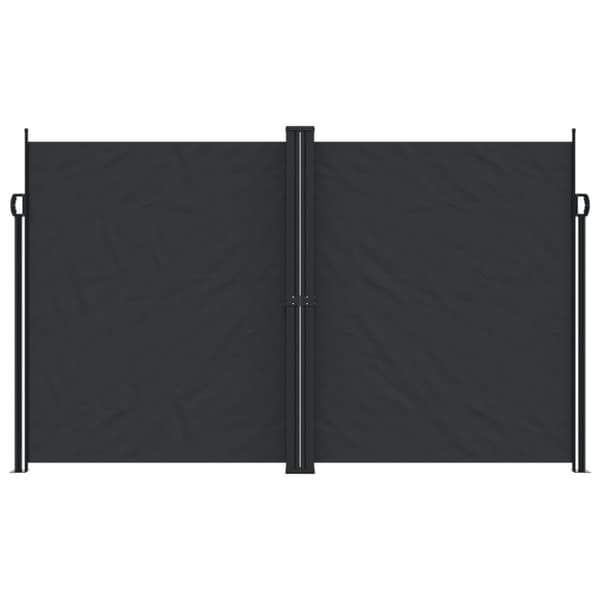 vidaXL Uttrekkbar sidemarkise 200x1200 cm svart