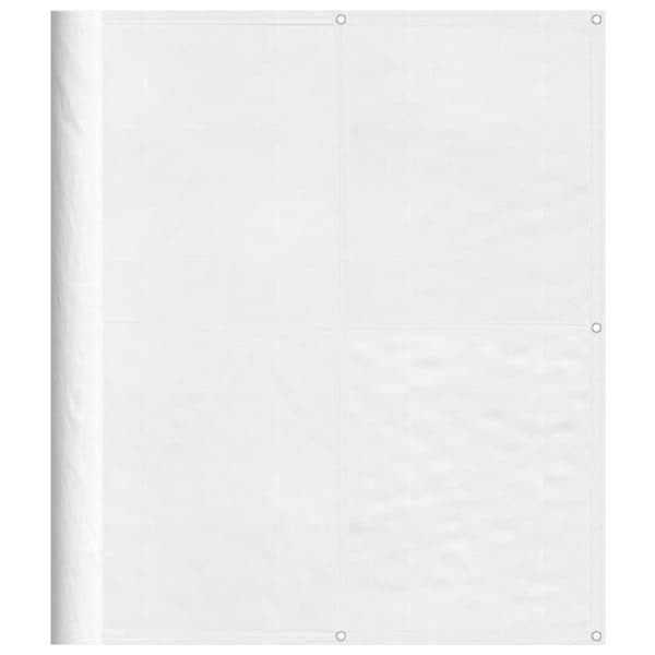 vidaXL Balkongskjerm hvit 120x700 cm 100% polyester oxford