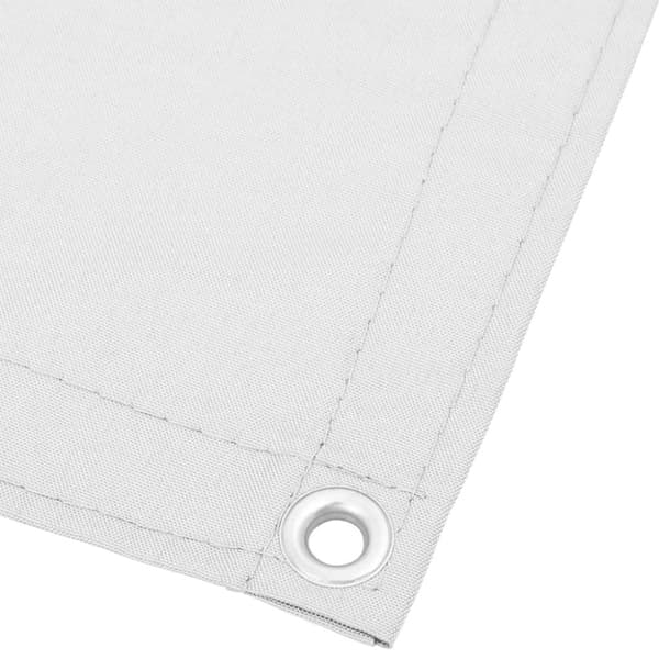 vidaXL Parvekesuoja valkoinen 120x700 cm 100% Oxford polyesteri