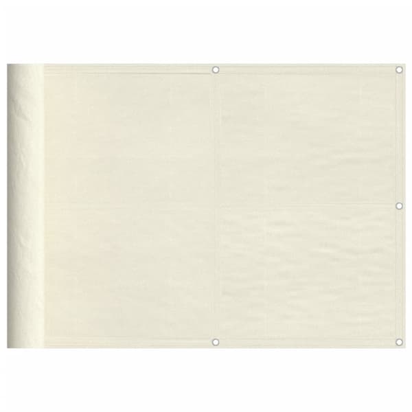 vidaXL altanafskærmning 75x800 cm 100 % polyester cremefarvet