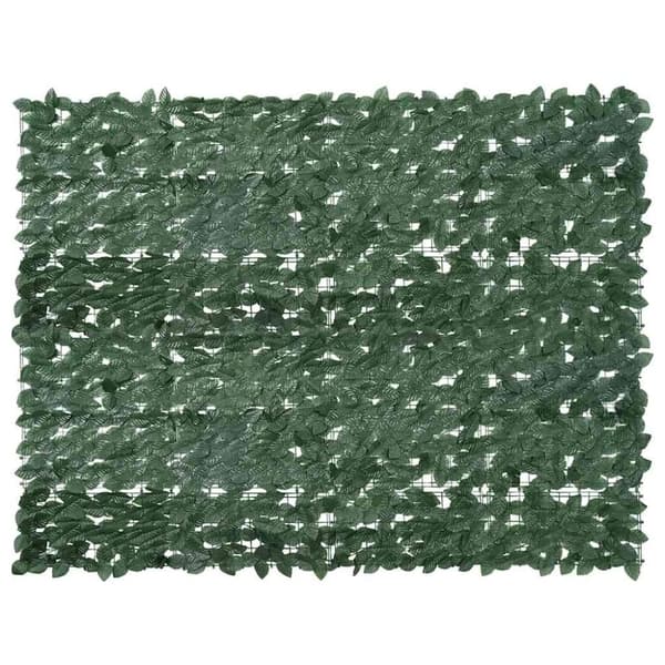 vidaXL altanafskærmning 200x150 cm mørkegrønne blade