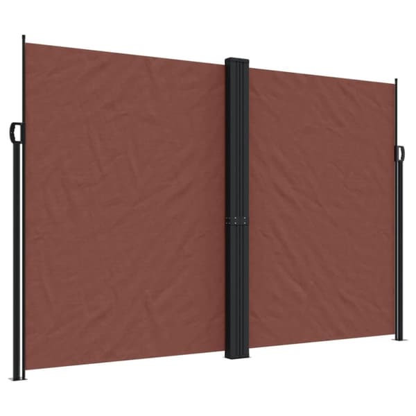 vidaXL Uttrekkbar sidemarkise 220x1200 cm brun