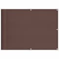 Miniatyrbilde 1 av 6: vidaXL Balkongskjerm brun 75x700 cm 100% polyester oxford