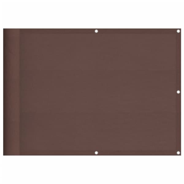 vidaXL Balkongskjerm brun 75x700 cm 100% polyester oxford
