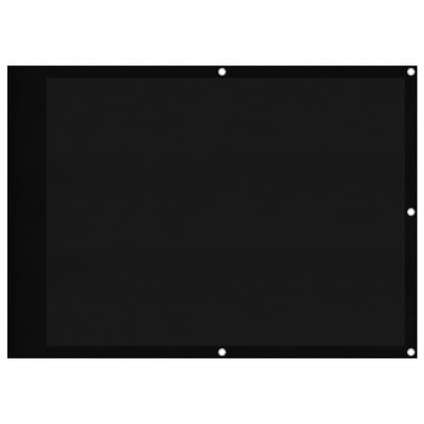 vidaXL Balkongskjerm svart 75x700 cm 100% polyester oxford