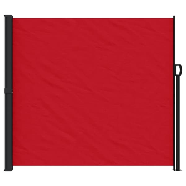 vidaXL sammenrullelig sidemarkise 180x600 cm rød