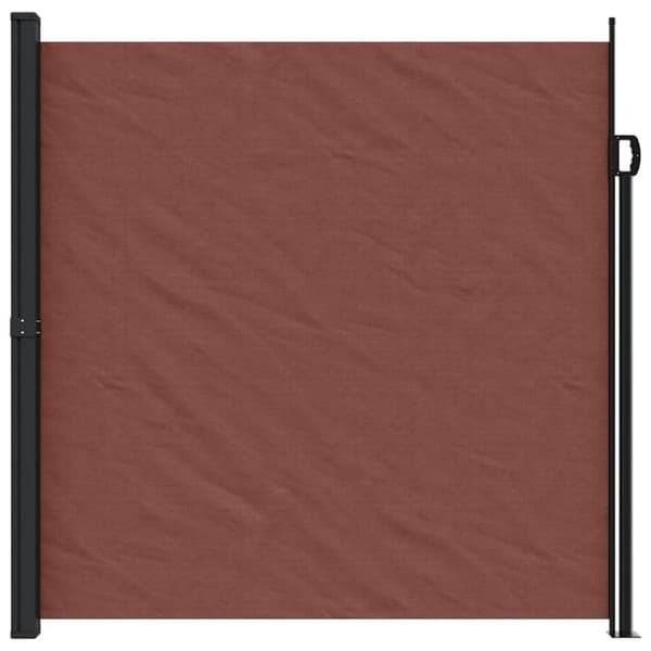 vidaXL Uttrekkbar sidemarkise 200x600 cm brun
