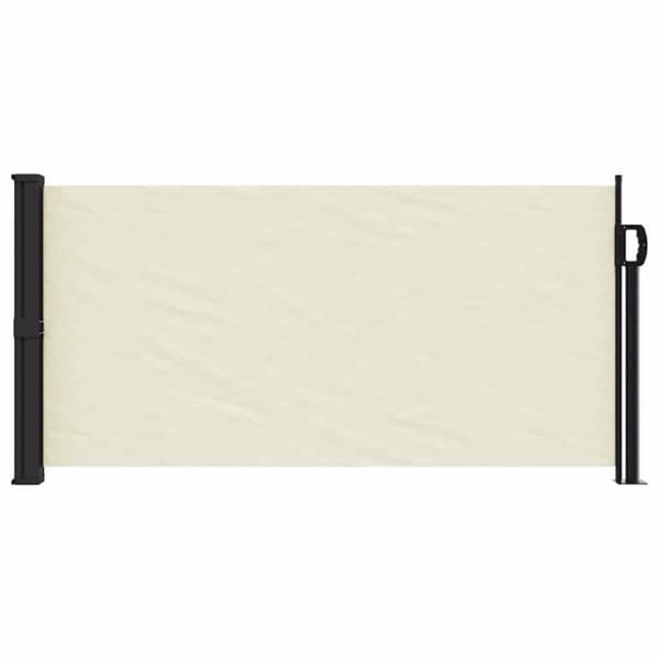 vidaXL sidemarkise 100x300 cm sammenrullelig cremefarvet