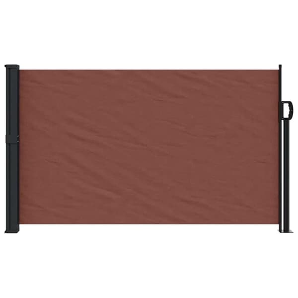 vidaXL Uttrekkbar sidemarkise brun 117x300 cm