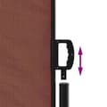 Miniatyrbilde 6 av 10: vidaXL Uttrekkbar sidemarkise brun 117x300 cm