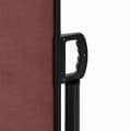 Miniatyrbilde 8 av 10: vidaXL Uttrekkbar sidemarkise brun 117x300 cm