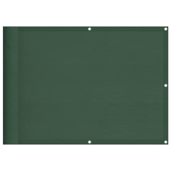 vidaXL Balkongskjerm mørkegrønn 75x800 cm 100% polyester oxford