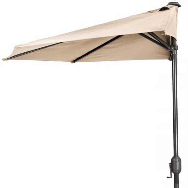 Altanparasol - halv parasol - med svejse - 240 cm - beige
