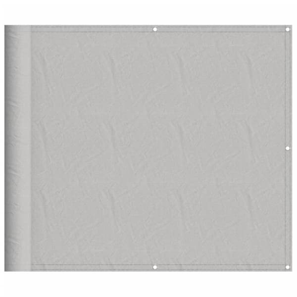 vidaXL altanafskærmning 90x500 cm 100 % polyester lysegrå