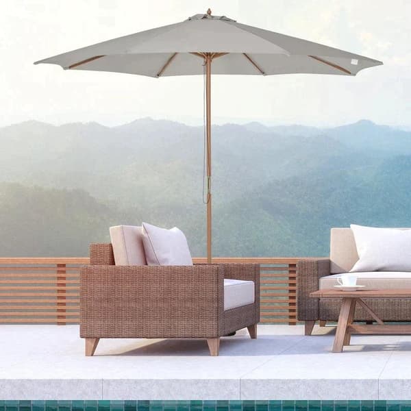 Rootz Parasol - Garden Parasol - Sun Protection - Garden Umbrella - Umbrella - Hand Crank