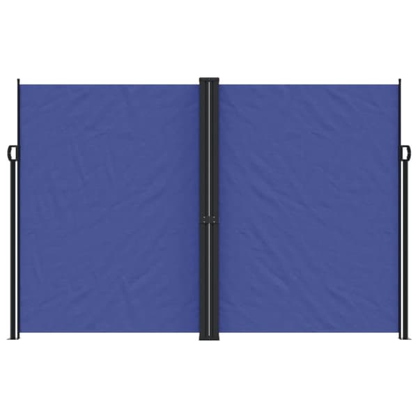 vidaXL Infällbar sidomarkis blå 220x600 cm