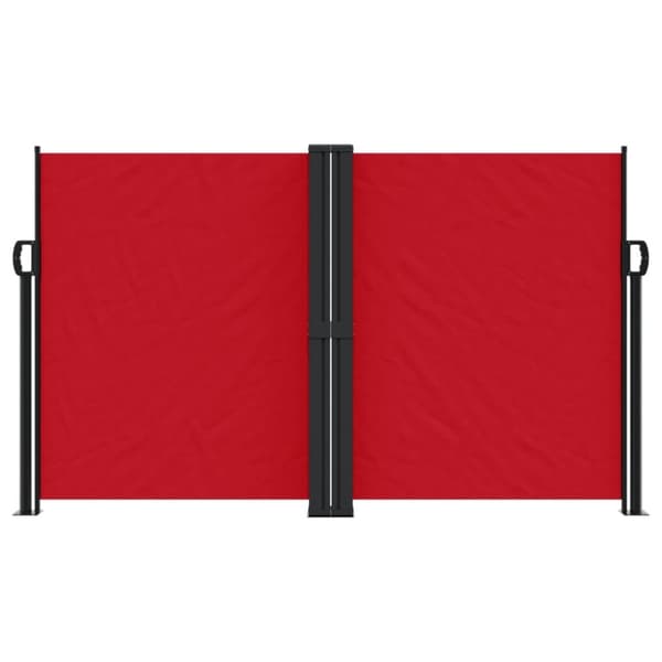 vidaXL sammenrullelig sidemarkise 140x600 cm rød