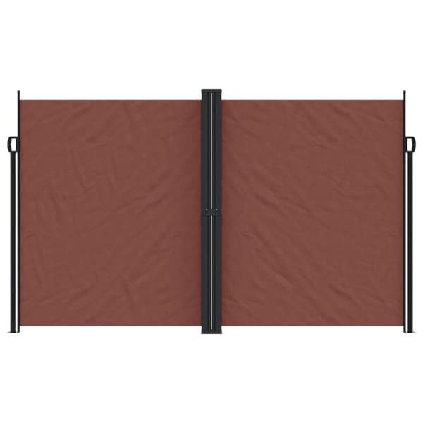 vidaXL Uttrekkbar sidemarkise 200x600 cm brun