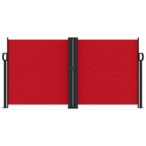 vidaXL sammenrullelig sidemarkise 120 x 1000 cm rød