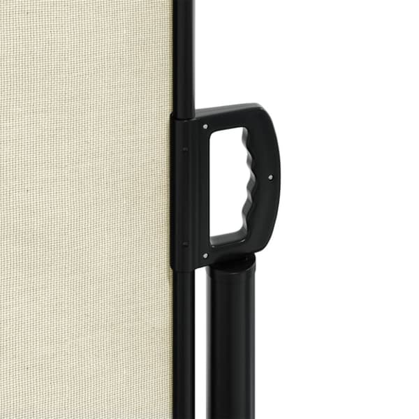 vidaXL Uttrekkbar sidemarkise 220x600 cm kremhvit