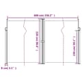 Miniatyrbilde 9 av 10: vidaXL Uttrekkbar sidemarkise 220x600 cm kremhvit