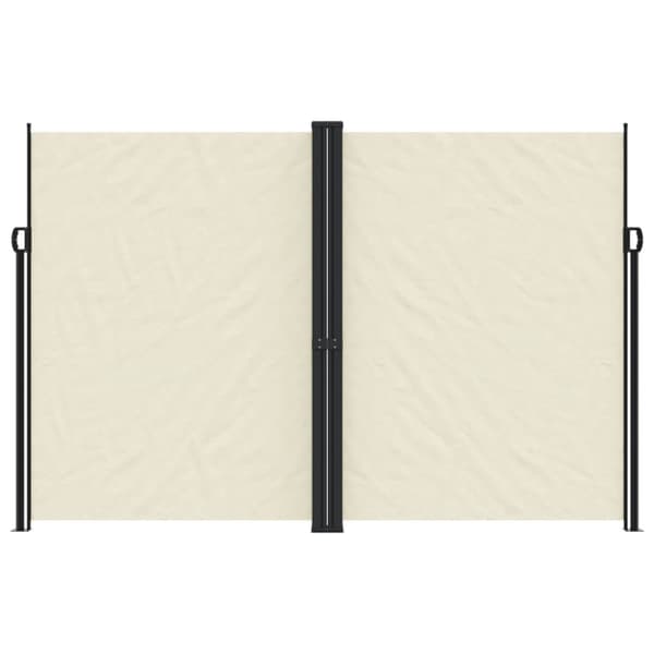 vidaXL Uttrekkbar sidemarkise 220x600 cm kremhvit