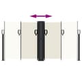 Miniatyrbilde 4 av 10: vidaXL Uttrekkbar sidemarkise 120x600 cm kremhvit